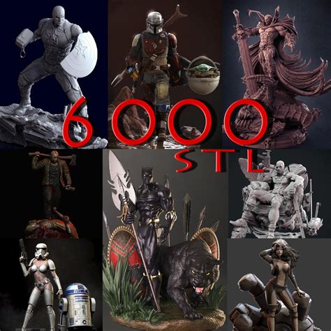 Mega Stl Pack 6000 All 3d Print Stl Files Of The Market Etsy