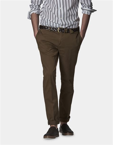 Pantaloni Chino In Twill Di Cotone Stretch Gutteridge 95655004