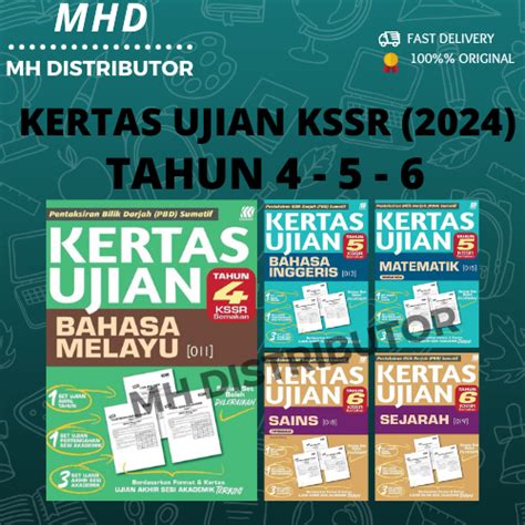 Mhd Sasbadi Kertas Ujian Uasa Kssr 【tahun 4 Tahun 5 Tahun 6】new Exam Format 2024 Shopee