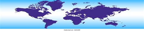 Stock Vector Illustration World Map Blue Stock Vector (Royalty Free ...