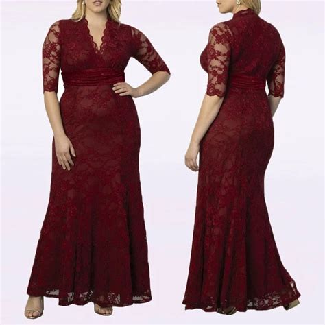 Aliexpress Buy Burgundy Mother Of The Bride Dresses Plus Size