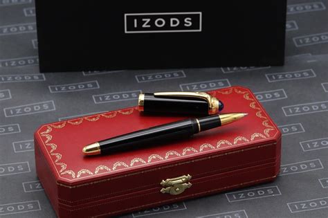 Cartier Roadster Black Gold Rollerball Pen - IZODS