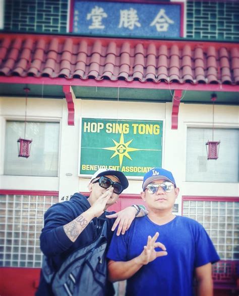 Los Angeles City: Former Wah Ching (WC華青) 🧧 members from the 1980s in front of LA’s Chinatown ...