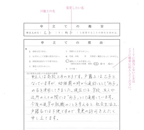 改名理由を徹底解説！変更許可される理由の書き方は？ 氏名変更相談センター