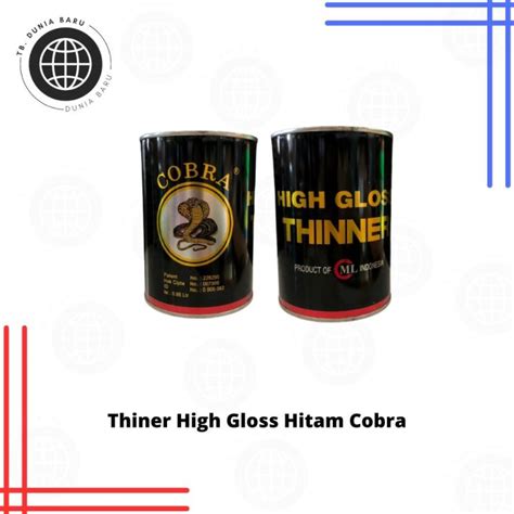 Thinner Thiner High Gloss HG Cobra Hitam 1 Liter Lazada Indonesia