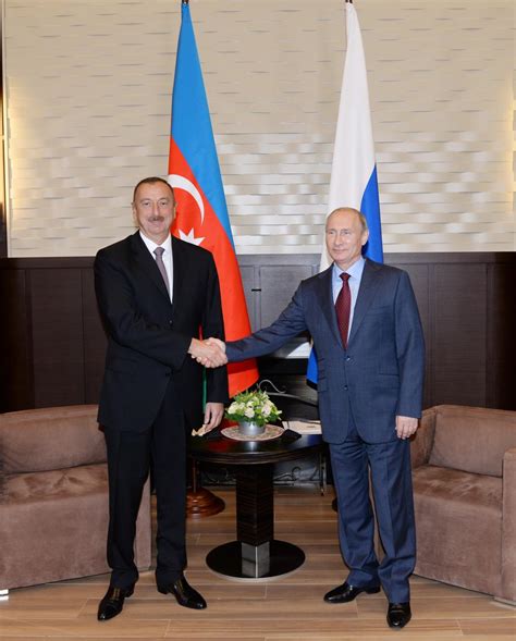 Ilham Aliyev Met With Russian President Vladimir Putin In Sochi