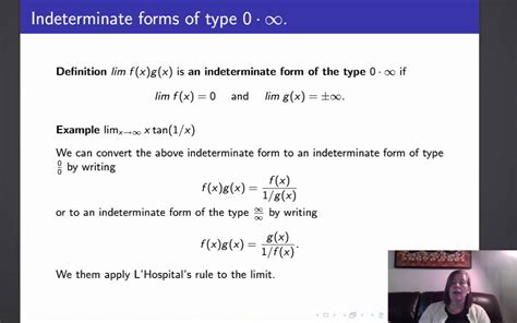 Calculus Ii Lecture 7 2 Zero Times Infinity Youtube