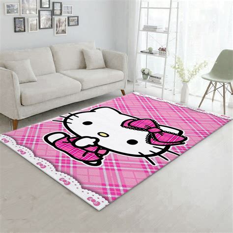 Hello Kitty Blue Area Rug Living Room Rug Us T Decor Travels In