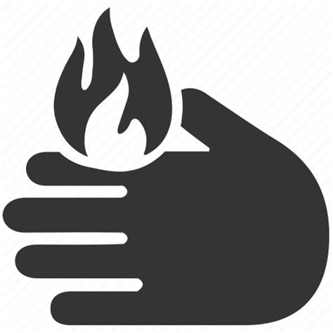 Burn Damage Fire Flame Hand Heat Skin Icon Download On Iconfinder