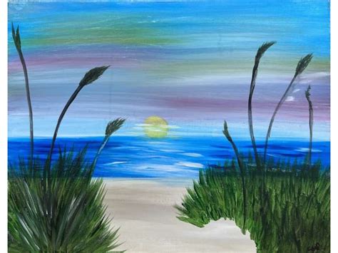 Paint And Sip Ocean Breezes Tampa Classpop