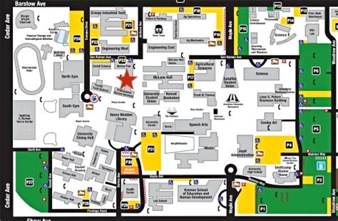 Fresno State Campus Map Vitia Jillayne