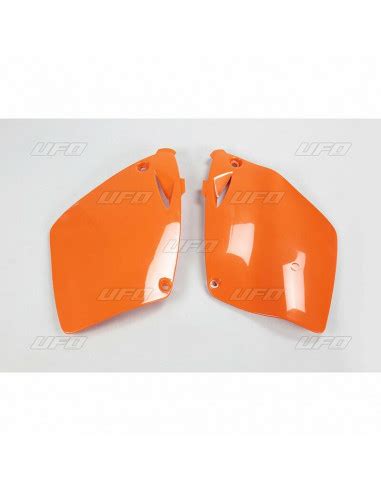 Plaques latérales UFO orange KTM