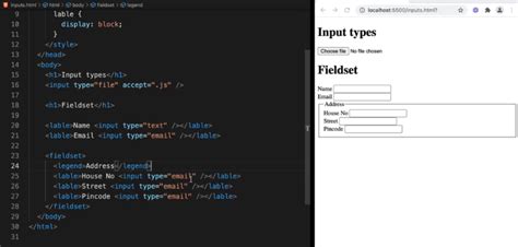 Html Forms Fieldset And Legend For Grouping Inputs Smartcodehelper