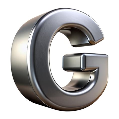 Premium Photo Letter G Uppercase On White Background Gun Metal D