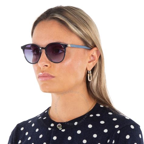 Longchamp Blue Oval Ladies Sunglasses Lo658s 424 51 886895448246 Sunglasses Jomashop