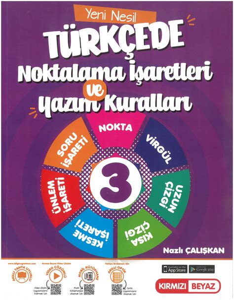 Kırmızı Beyaz 3 sınıf Yeni Nesil Türkçede Noktalama İşaretleri Ve Yazım