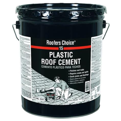 Roofers Choice Plastic Black Roof Cement Gal Rc The