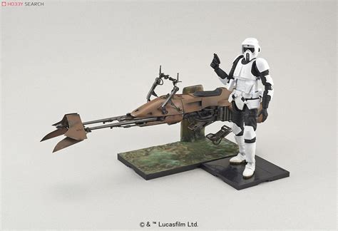 Scout Trooper Speeder Bike Bandai 1 12 Webkits Modelismo