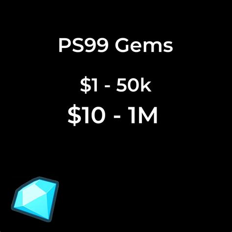 PS99 Gems, Video Gaming, Gaming Accessories, In-Game Products on Carousell