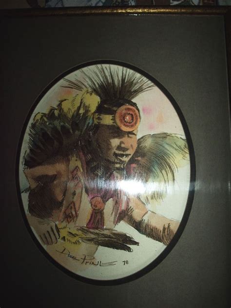 Native American Water Color By Doug Prine 1978 Art Paintings For