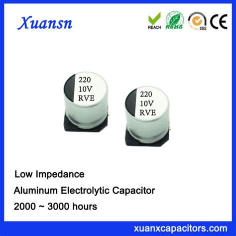 220UF 10V 105 2000Hours SMD High Frequency Capacitor Dongguan