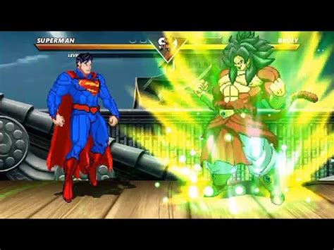 Superman Vs Broly High Level Awesome Fight Youtube