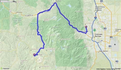 Driving Directions From Cripple Creek Colorado To 1805 N 30th St Colorado Springs Colorado