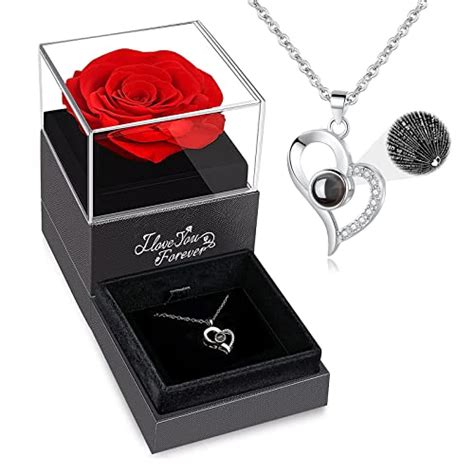 Gift Her An Elegant Preserved Rose Necklace For A Special Occasion