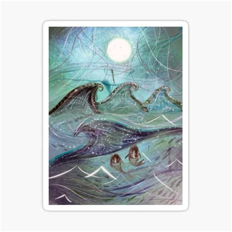 Selkie Seals Bioluminescence Magic Sticker For Sale By Torawilliams Redbubble