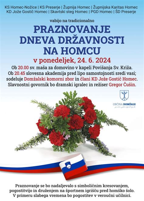 Praznovanje Dneva Dr Avnosti Na Homcu Dom Alec Si