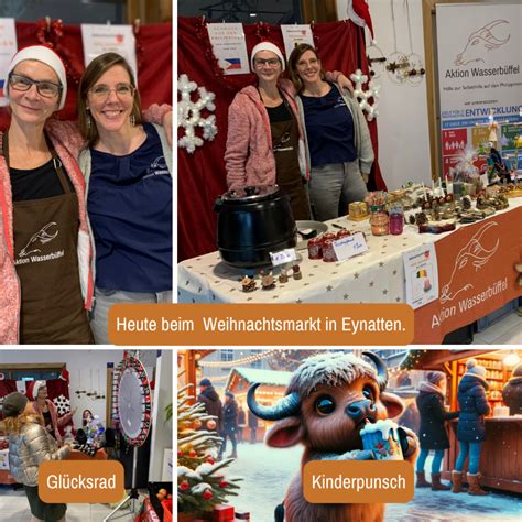 Weihnachtsmarkt Eynatten Aktion Wasserbüffel