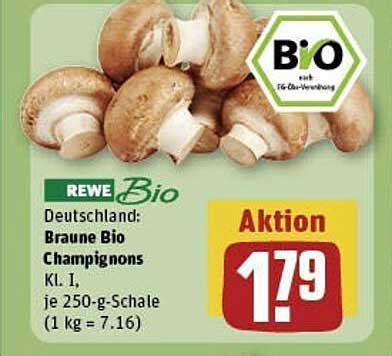 Rewe Bio Braune Bio Champignons Angebot Bei REWE 1Prospekte De