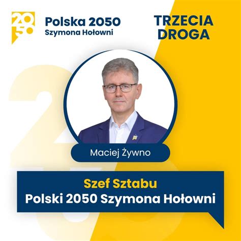 Maciej Ywno Wicemarsza Ek Senatu Polska Szymona Ho Owni