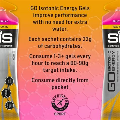 SIS Go Isotonic Energy Gels 60ml X 7 Mixed Flavors Fuel Your