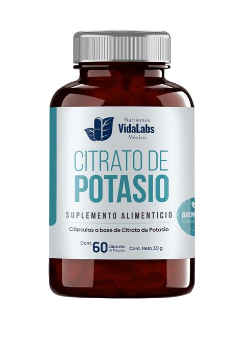 1 Frasco De Citrato De Potasio Magnesio Ultra MX