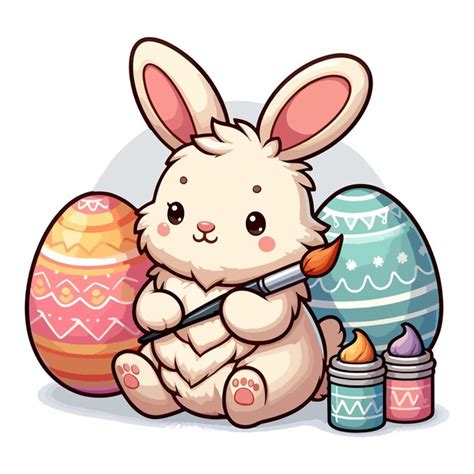 Premium Vector Easter Bunny Vector Illustration