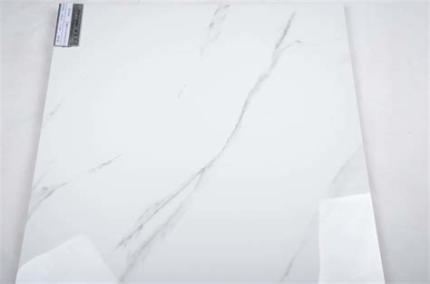 Jazzi White Carrara Full Glazed Polished Porcelain Floor Tile Stone Tile Building Material And