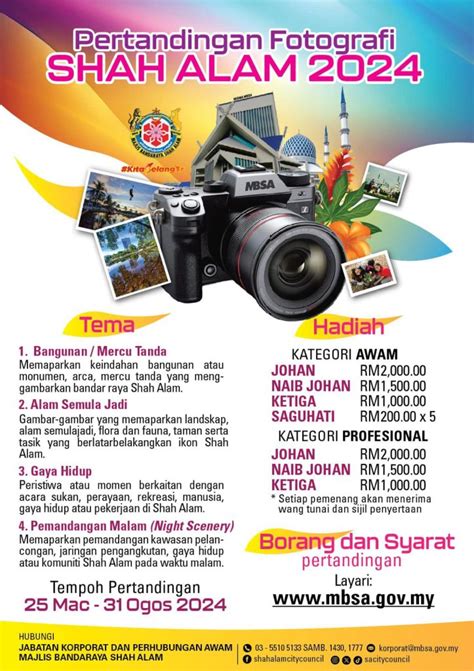 Pertandingan Fotografi Shah Alam 2024 My Selangor Your Digital Online Media News Community