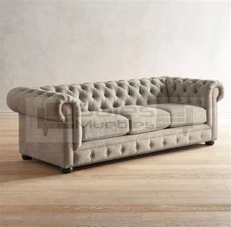 Sofa Chester Sillon Chesterfield 3 Cuerpos 2 Metros Cuotas En Venta En