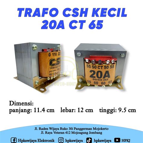 Jual Trafo Transformer Csh A Ct Kecil Ampere Ah V Volt