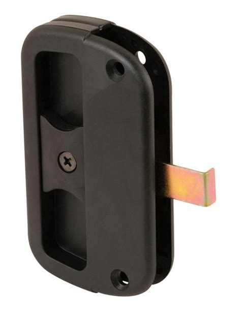 Prime Line Zinc Plated Black Plastic Sliding Door Latch Pk Sliding