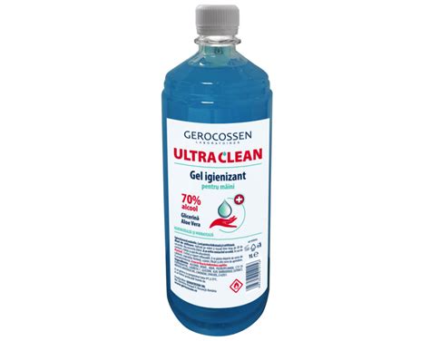 Gel Igienizant Maini Alcool Ultra Clean Litru Mertecom Ro