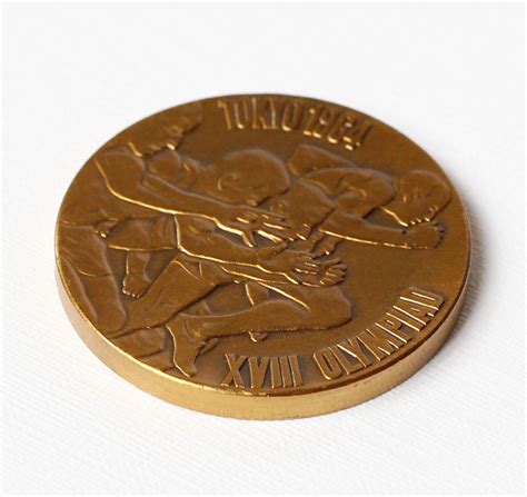 Bronze Medaille Olympia Olympische Spiele Tokio 1964 Ø 30 mm im