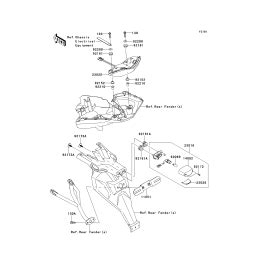 Feux Arriere S Pour Versys Abs Kle Dbf Noir Esprit Kawasaki