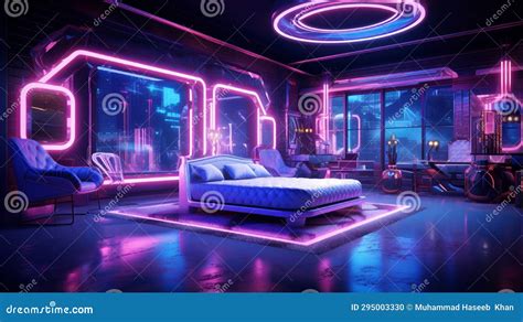 Design A Nightclub Inspired Luxury Neon Bedroom With Led Lit Furniture A Dj Booth And A Dance