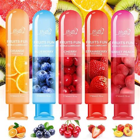 80ml Personal Lubricant Fruit Flavored Lubricant Blueberry Flavor Orange Flavor Strawberry