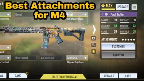 Best Attachment For M Gunsmith Loadout In Cod Mobile Youtube