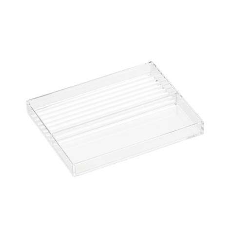 Clear Acrylic Large Stackable Trays The Container Store