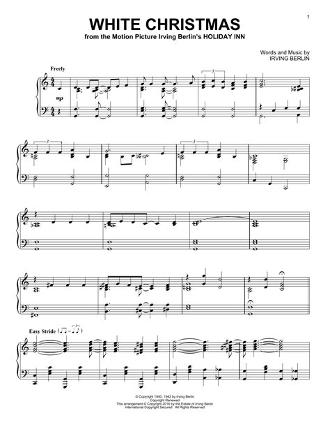 White Christmas Sheet Music