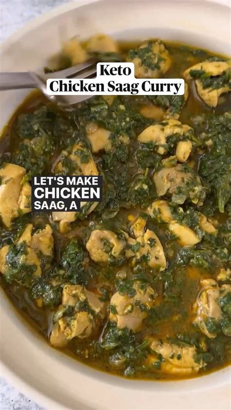 Keto Chicken Saag Curry Saag Cooking Stuffed Peppers